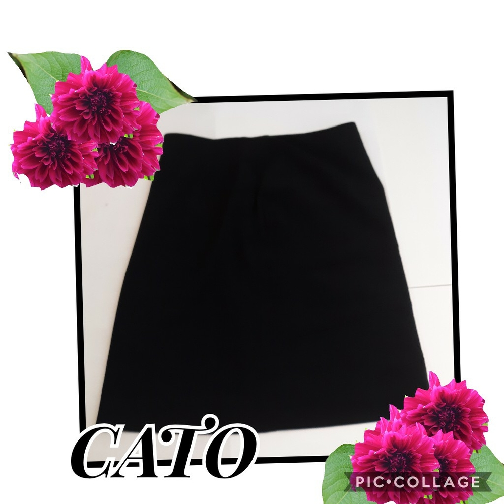 CATO BLACK MIDI SKIRT WOMEN'S SIZE 12